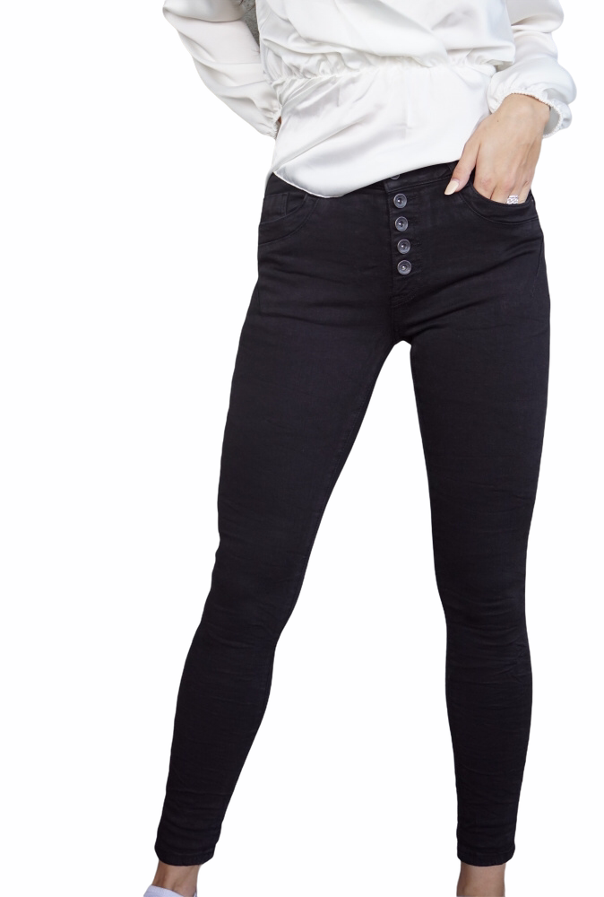 Pepper Superstretch Jeans Sort 