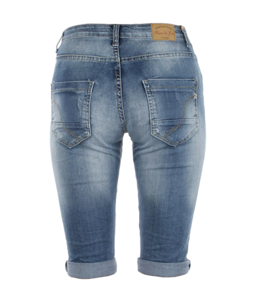 Place Du Jour Ripped Denim Capri Torgstua Mote AS