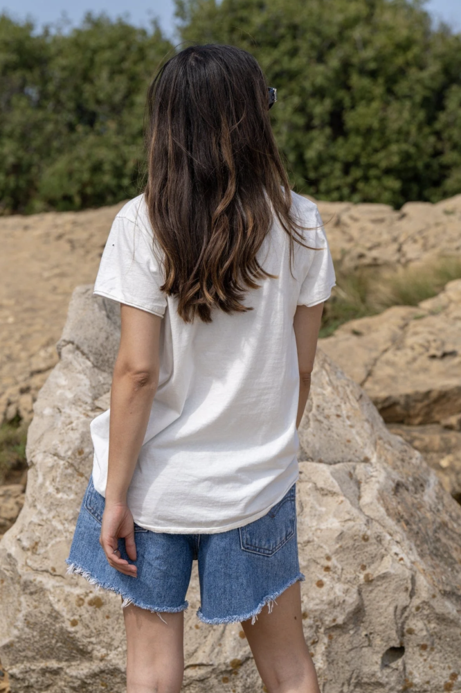 Chantal B Love B T Shirt Ecru Torgstua Mote AS
