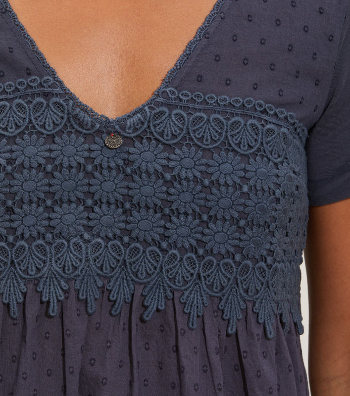 Odd Molly Finest Embroidery Dress Tornado Blue Torgstua Mote AS